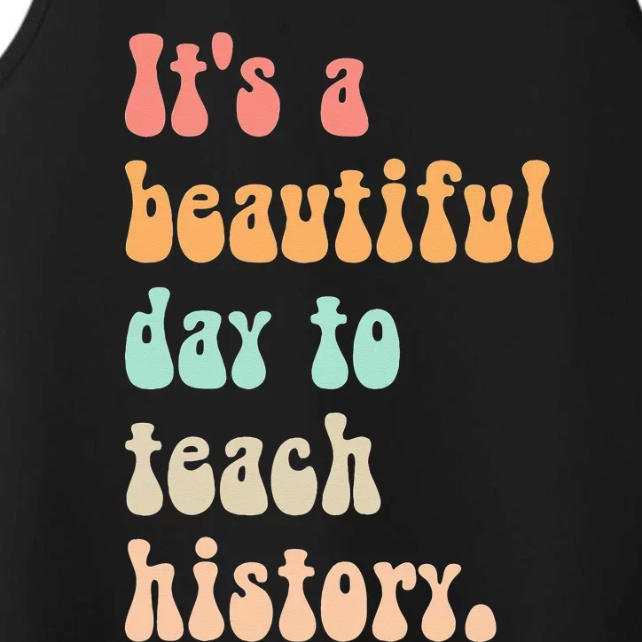 Cute back to school retro Social Studies Teacher Performance Tank