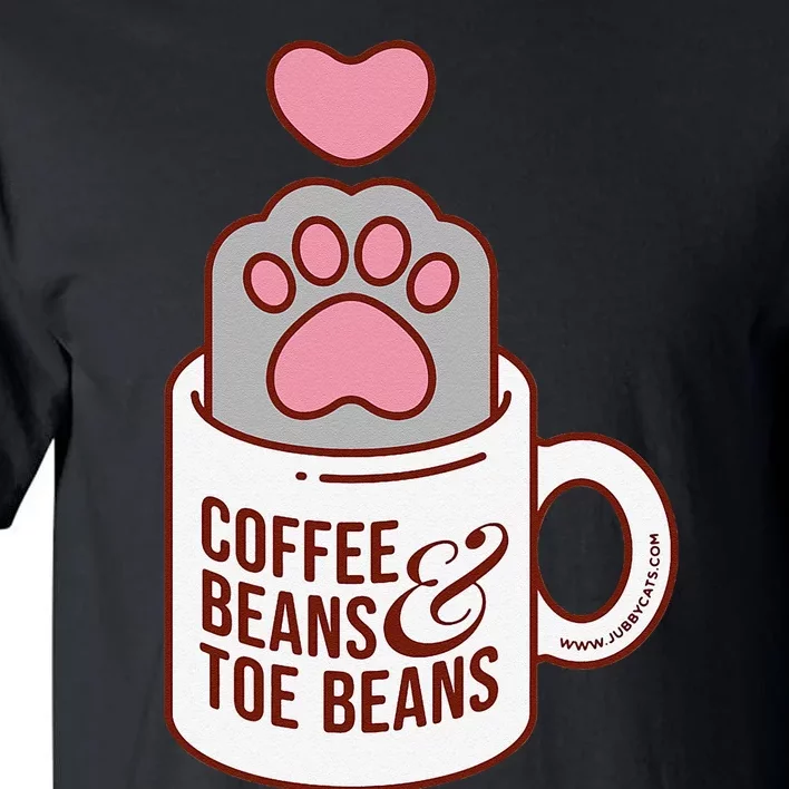 Coffee Beans & Toe Beans Funny Cute Cat Puns Toe Beans Tall T-Shirt