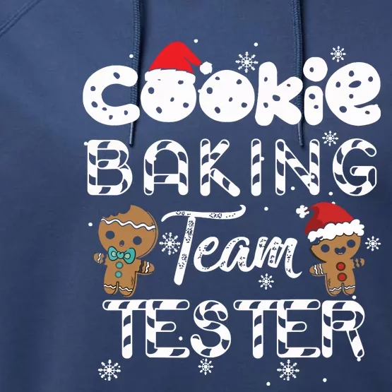 Cookie Baking Team Tester Gingerbread Christmas Performance Fleece Hoodie