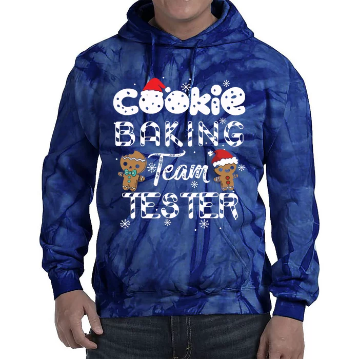 Cookie Baking Team Tester Gingerbread Christmas Tie Dye Hoodie