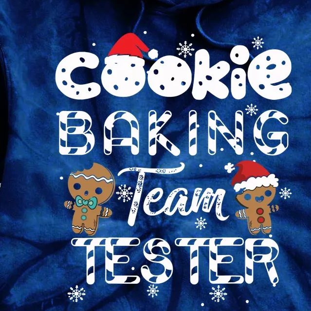 Cookie Baking Team Tester Gingerbread Christmas Tie Dye Hoodie