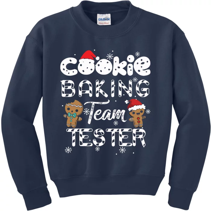 Cookie Baking Team Tester Gingerbread Christmas Kids Sweatshirt