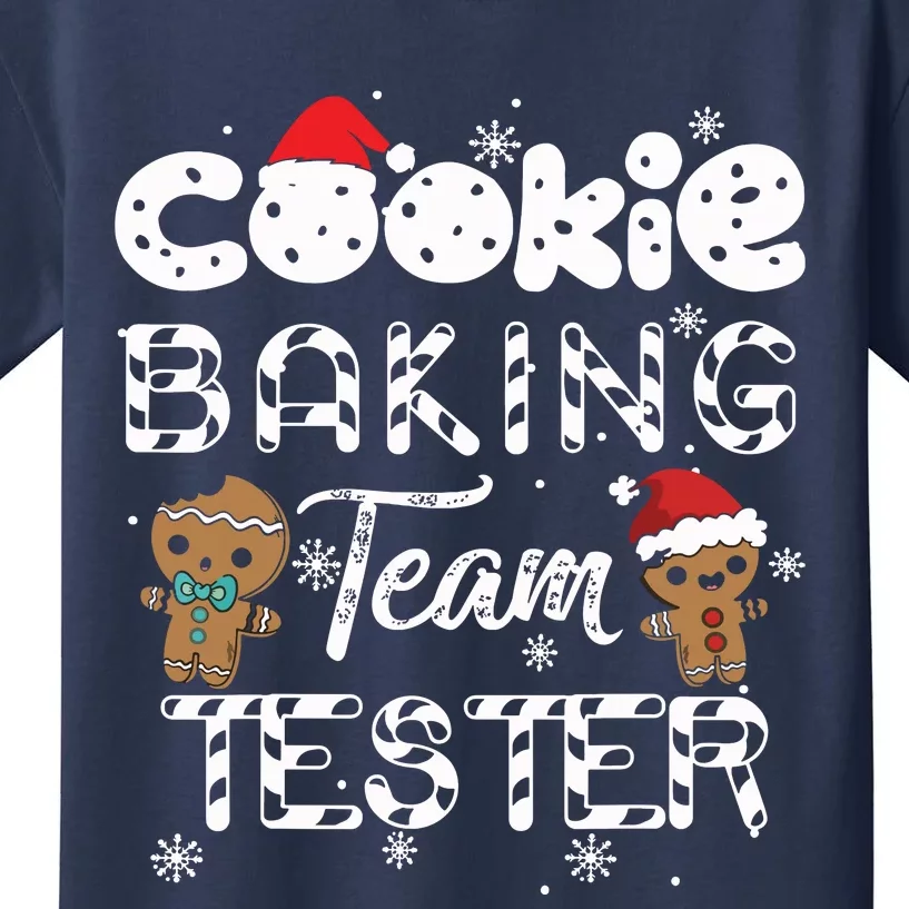 Cookie Baking Team Tester Gingerbread Christmas Kids T-Shirt