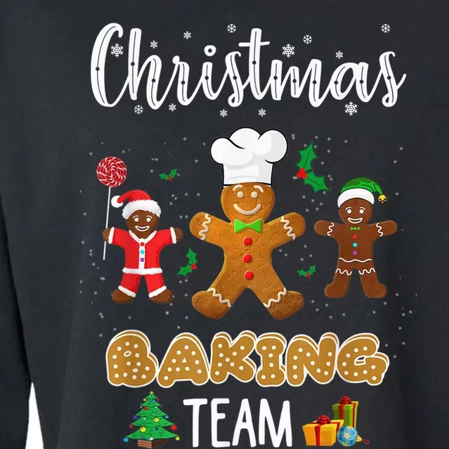 Christmas Baking Team Shirt Gingerbread Cookie Lovers Cropped Pullover Crew