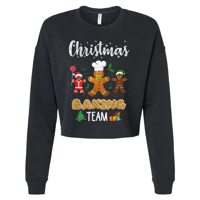 Christmas Baking Team Shirt Gingerbread Cookie Lovers Cropped Pullover Crew