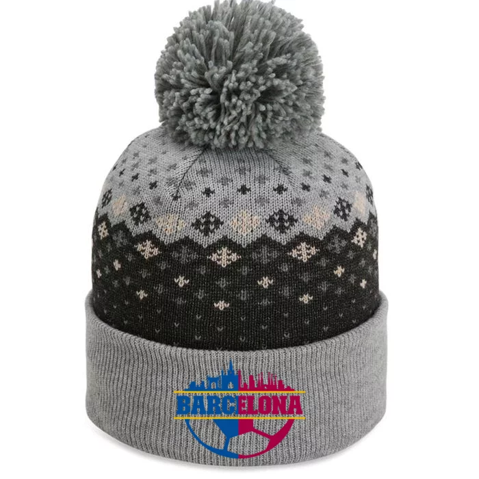 Cool Barcelona Team Euro City The Baniff Cuffed Pom Beanie