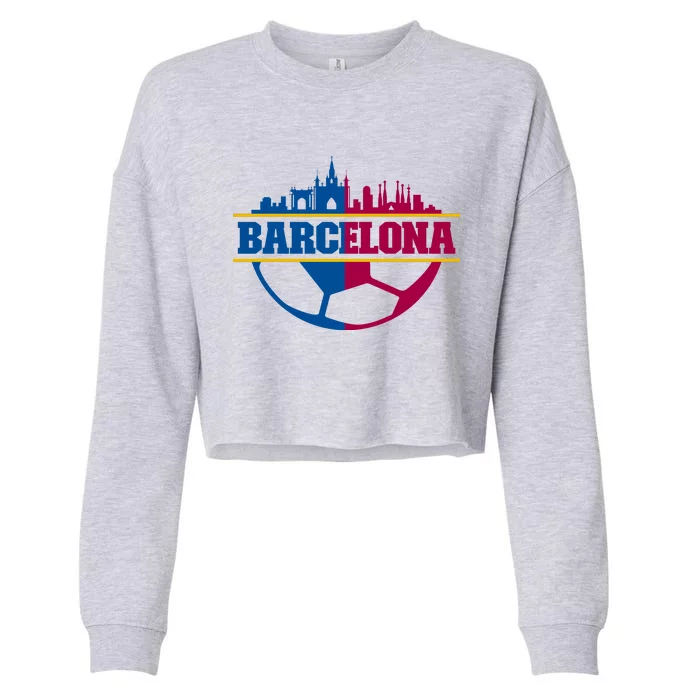 Cool Barcelona Team Euro City Cropped Pullover Crew