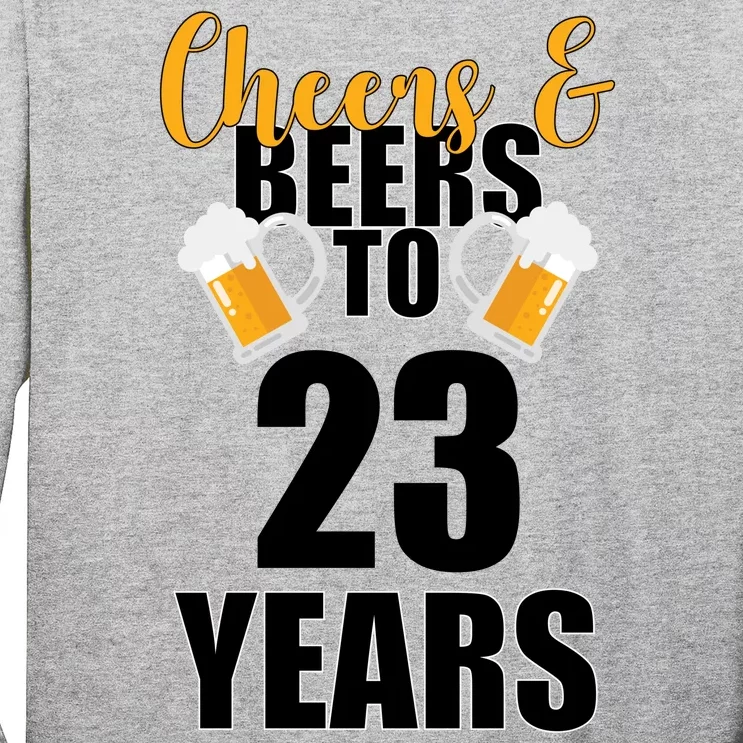 Personalize Cheers & Beers Custom Birthday Year Long Sleeve Shirt