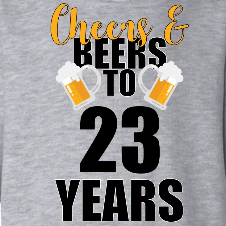 Personalize Cheers & Beers Custom Birthday Year Toddler Hoodie