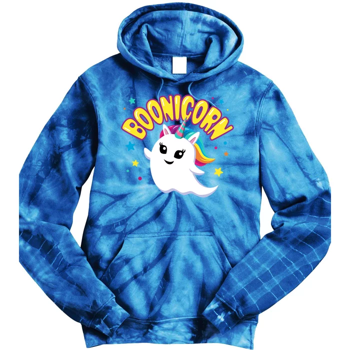 Cute Boonicorn Unicorn Ghost Gift Tie Dye Hoodie