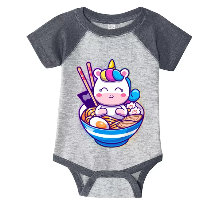 Cute Baby Unicorn Ramen Bowl Infant Baby Jersey Bodysuit