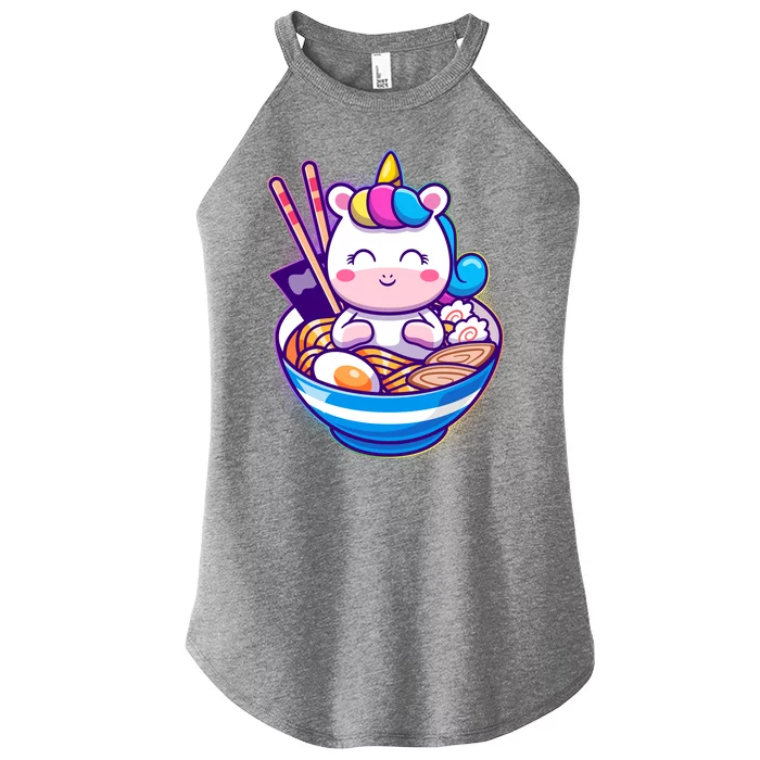 Cute Baby Unicorn Ramen Bowl Women’s Perfect Tri Rocker Tank