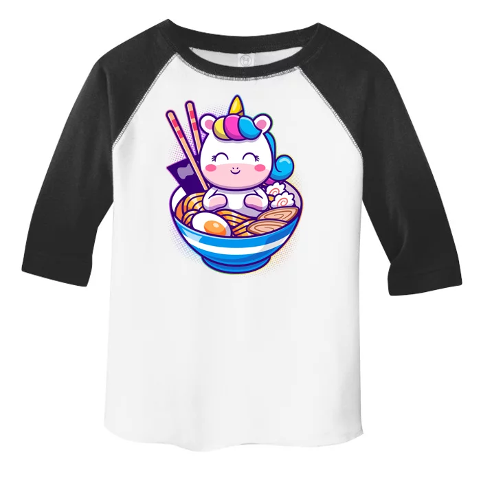 Cute Baby Unicorn Ramen Bowl Toddler Fine Jersey T-Shirt