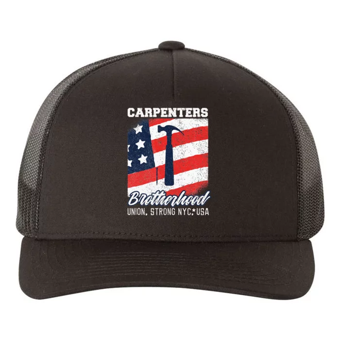 Carpenters Brotherhood Union Strong New York City Yupoong Adult 5-Panel Trucker Hat