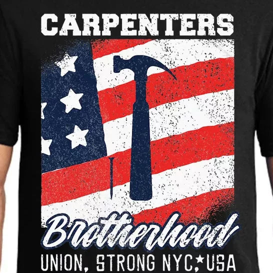 Carpenters Brotherhood Union Strong New York City Pajama Set