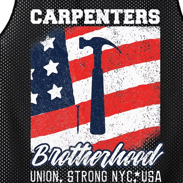 Carpenters Brotherhood Union Strong New York City Mesh Reversible Basketball Jersey Tank