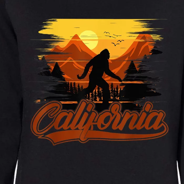 California bigfoot USA woman  children Womens California Wash Sweatshirt