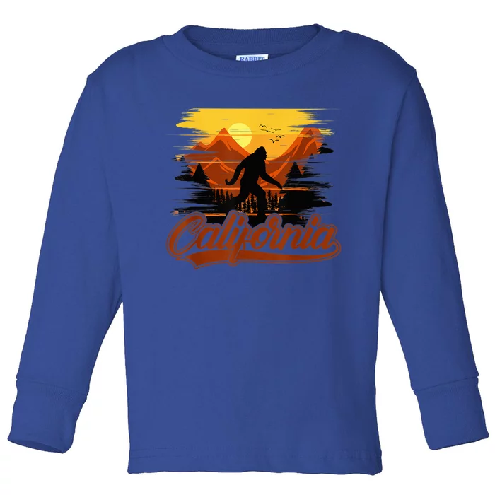 California bigfoot USA woman  children Toddler Long Sleeve Shirt