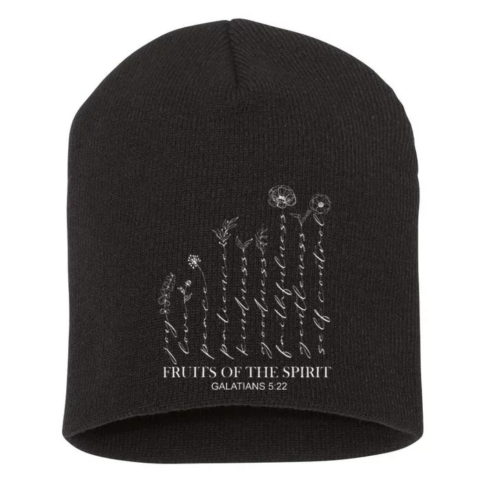 Christian Bible Verse Fruit Of Spirit Galatians 522 Short Acrylic Beanie