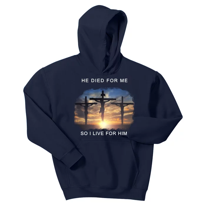 Christian Bible Verse Jesus Died For Me Kids Hoodie