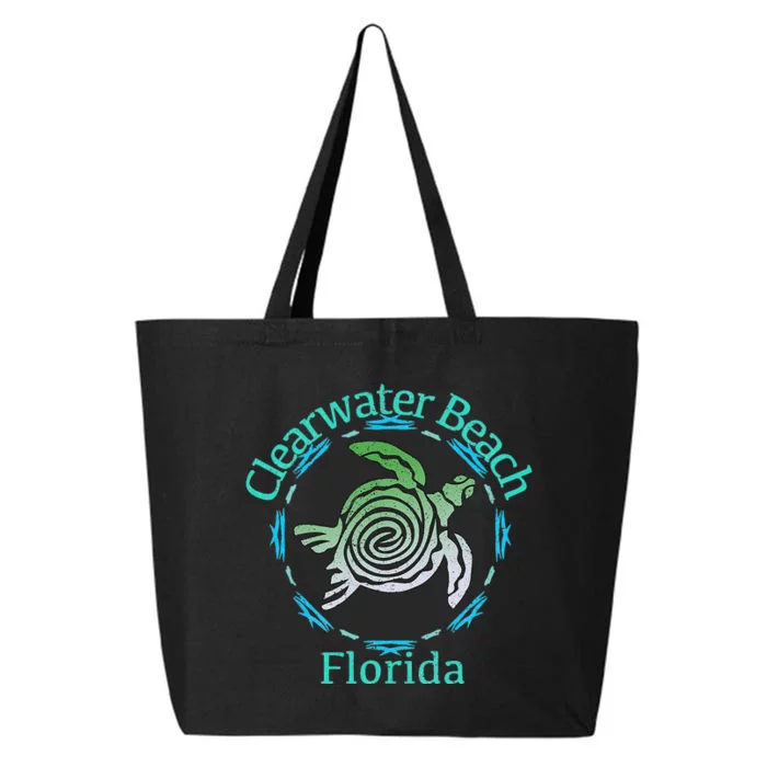 Clearwater Beach Vintage Tribal Turtle Gift 25L Jumbo Tote