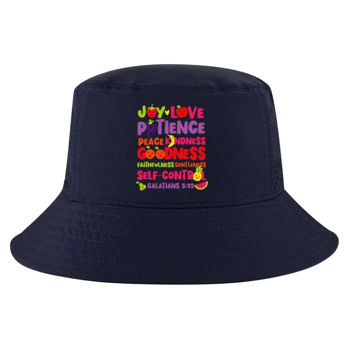 Christian Bible Verse Fruit Of The Spirit Galatians 522 Cool Comfort Performance Bucket Hat