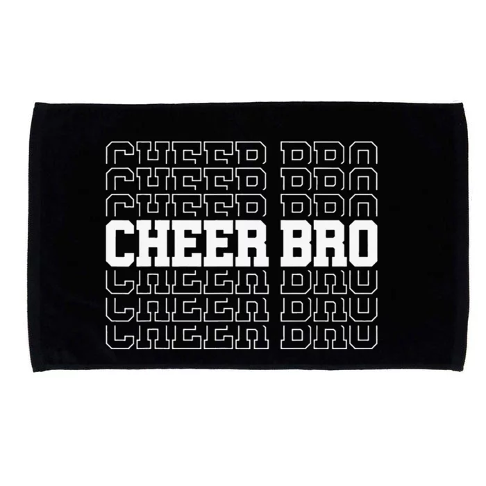 Cheer Bro Vintage Retro Brother Cheerleader Squad Microfiber Hand Towel