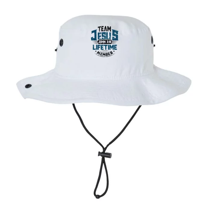 Christian Bible Verse Team Jesus Lifetime Member Scripture Legacy Cool Fit Booney Bucket Hat