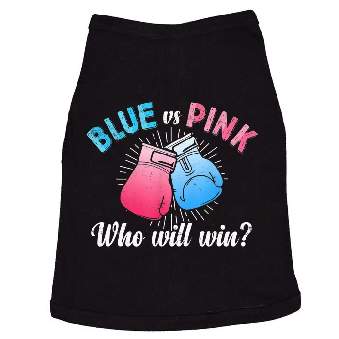 Cute Blue Vs Pink Gender Reveal Party Boxing Boxer Doggie Tank