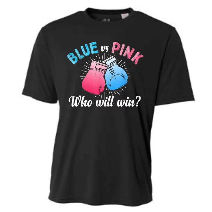 Cute Blue Vs Pink Gender Reveal Party Boxing Boxer Cooling Performance Crew T-Shirt