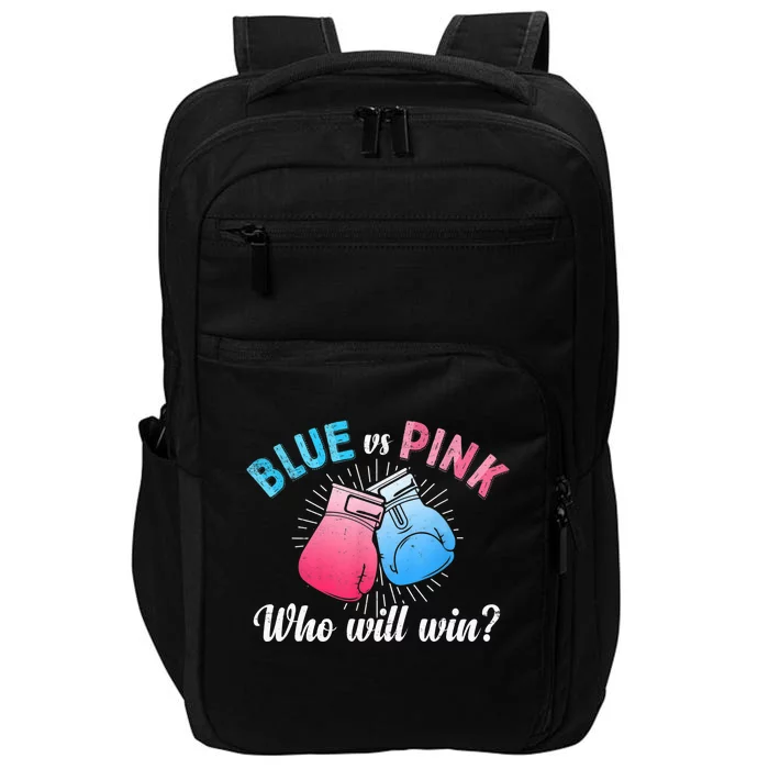 Cute Blue Vs Pink Gender Reveal Party Boxing Boxer Impact Tech Backpack