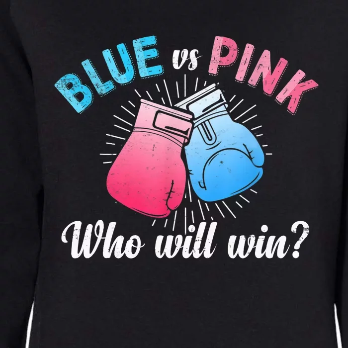 Cute Blue Vs Pink Gender Reveal Party Boxing Boxer Womens California Wash Sweatshirt