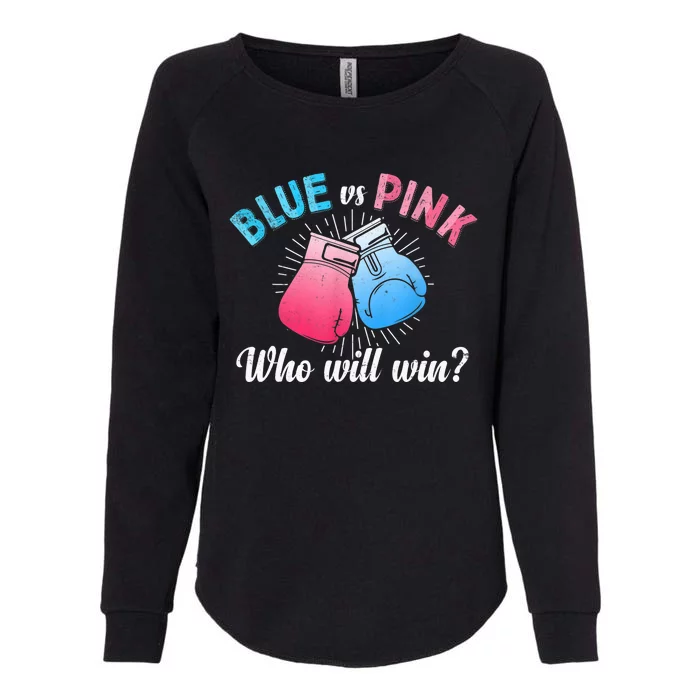 Cute Blue Vs Pink Gender Reveal Party Boxing Boxer Womens California Wash Sweatshirt