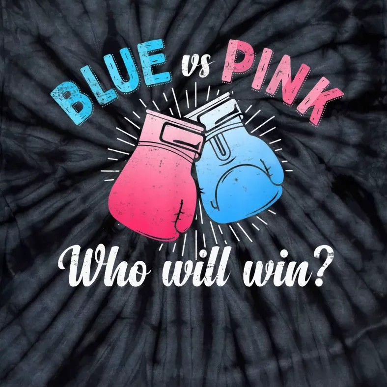 Cute Blue Vs Pink Gender Reveal Party Boxing Boxer Tie-Dye T-Shirt