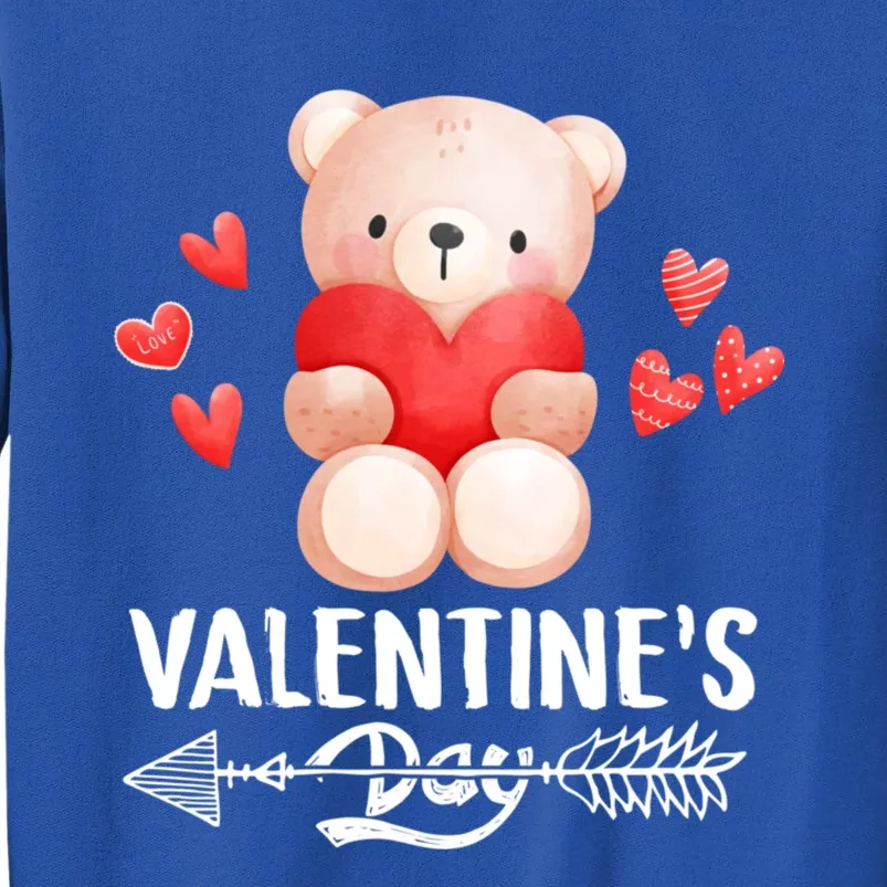 Cute Bear Valentine's Day Funny Gift Tall Sweatshirt