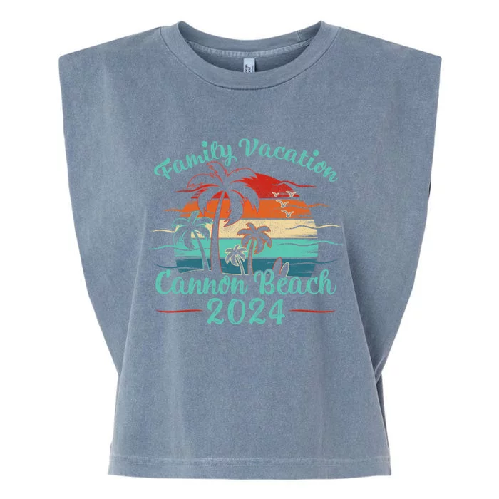 Cannon Beach Vacation 2024 Family Matching Group Gift Garment-Dyed Women's Muscle Tee