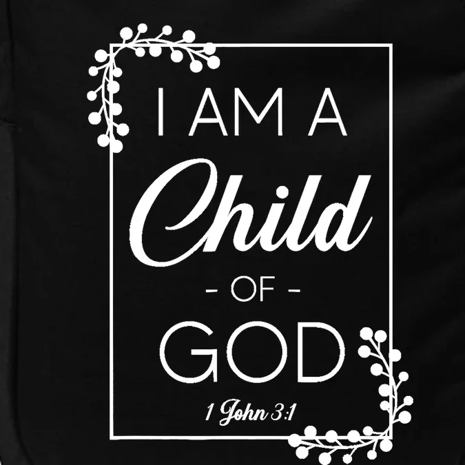 Christian Bible Verse I Am A Child Of God 1 John 3:1 Impact Tech Backpack