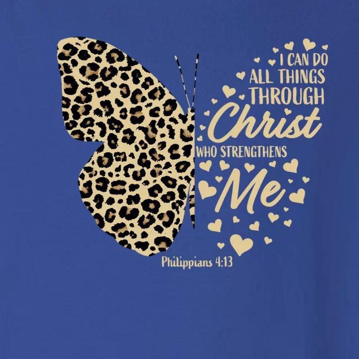 Christian Bible Verse Butterfly Cheetah Mom Teen Gift Toddler Long Sleeve Shirt