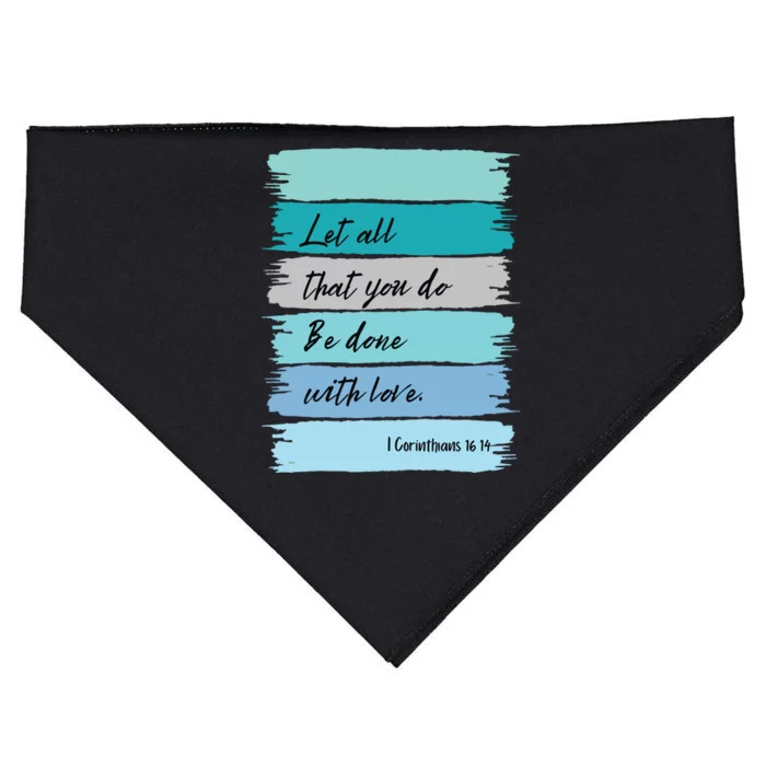 Christian Bible Verse USA-Made Doggie Bandana