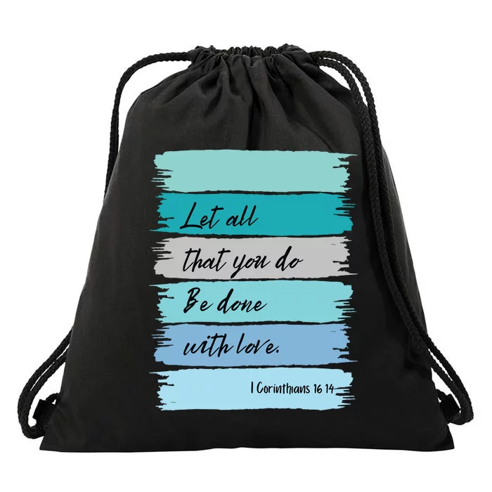 Christian Bible Verse Drawstring Bag