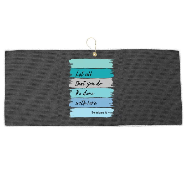 Christian Bible Verse Large Microfiber Waffle Golf Towel