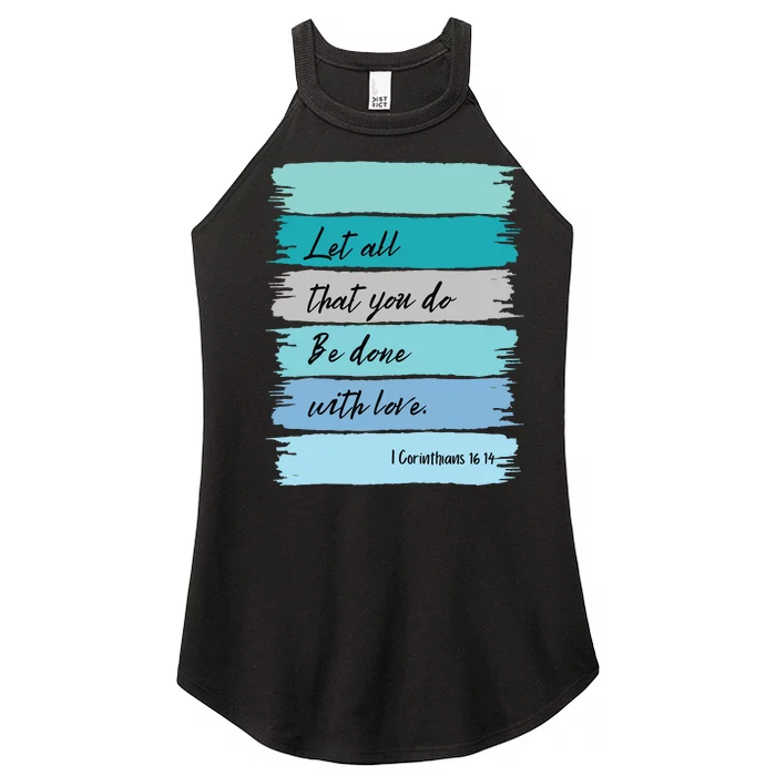 Christian Bible Verse Women’s Perfect Tri Rocker Tank