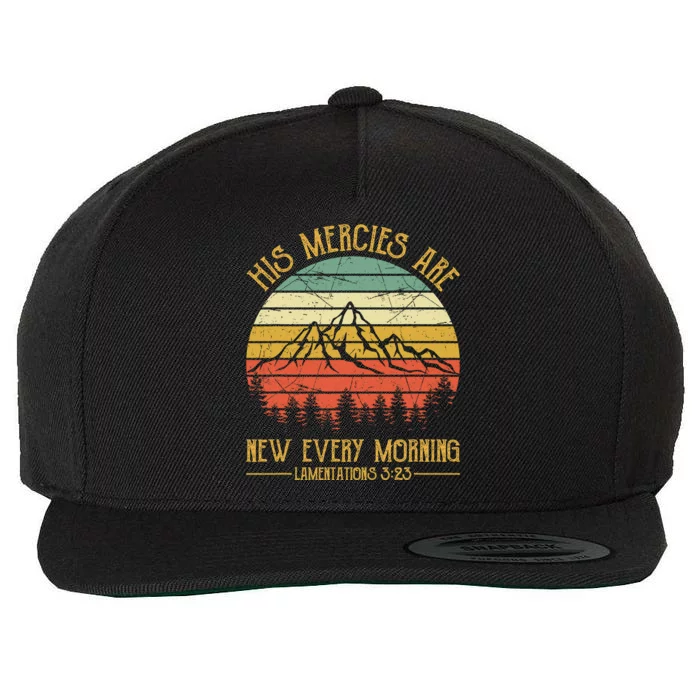 Christian Bible Verse His Mercies Are New Every Morning Wool Snapback Cap