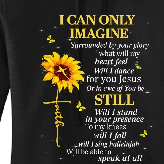 Christian Bible Verse Sunflower Scripture Religious Gift Her Women's Pullover Hoodie