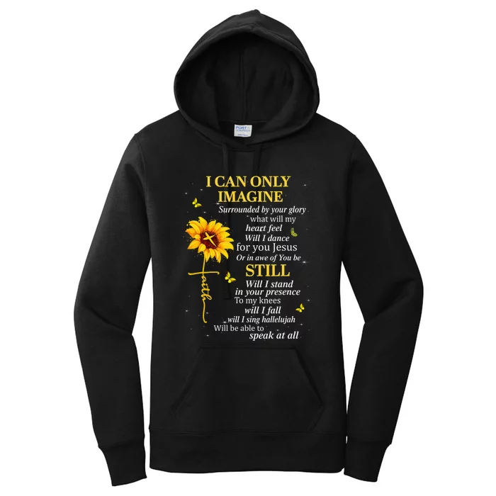 Christian Bible Verse Sunflower Scripture Religious Gift Her Women's Pullover Hoodie