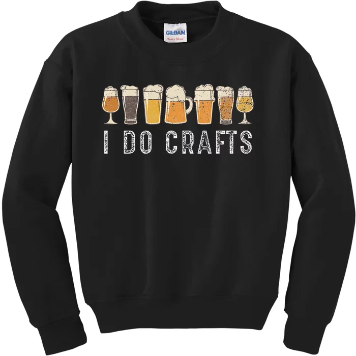 Craft Beer Vintage for Home Brew and Art Lovers Kids Sweatshirt