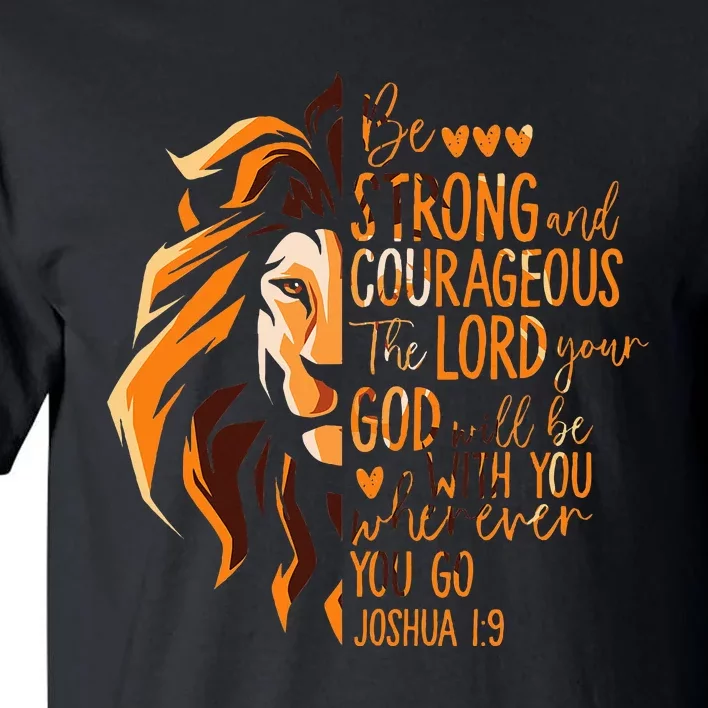 Christian Bible Verse Joshua 19 Lion Tall T-Shirt