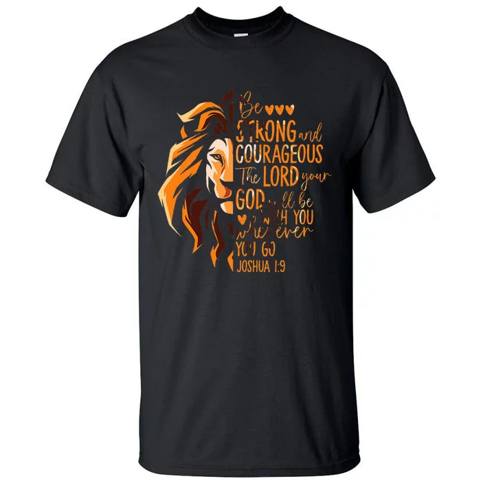 Christian Bible Verse Joshua 19 Lion Tall T-Shirt