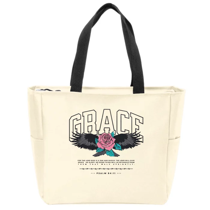 Christian Bible Verse Zip Tote Bag