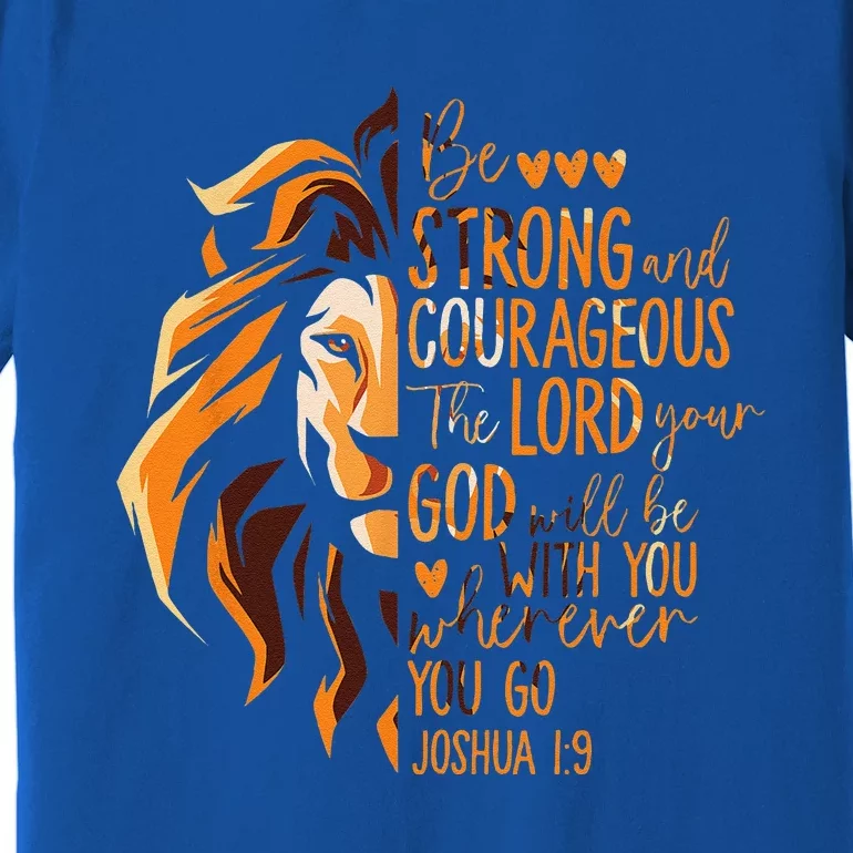 Christian Bible Verse Joshua 19 Lion Premium T-Shirt